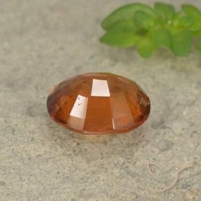 granada hessonita âmbar laranja Natural 1.82ct, oval, VS-SI