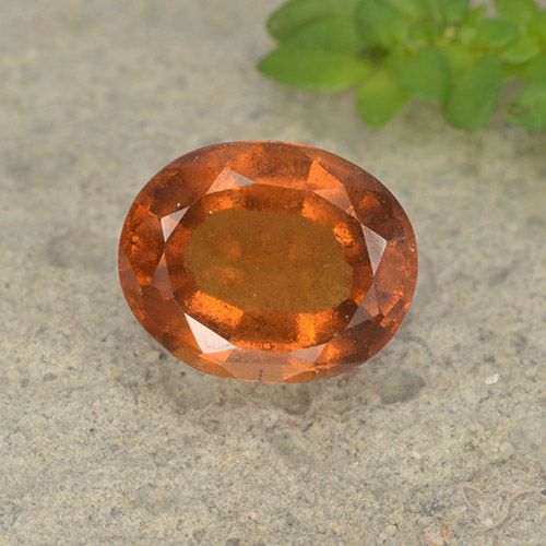 2.15ct Natural Laranja Profundo granada hessonita, oval, VS-SI