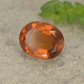 granada hessonita Laranja Profundo Natural 2.15ct, oval, VS-SI