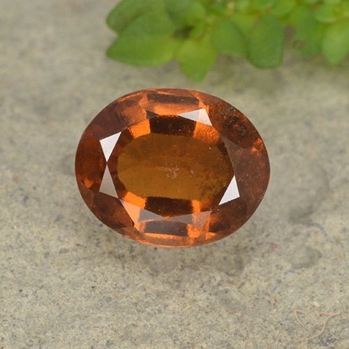 1.84ct Natural Laranja amarelado granada hessonita, oval, VS-SI