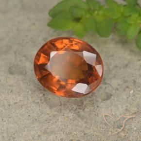 granada hessonita Laranja escuro Natural 1.73ct, oval, VS-SI