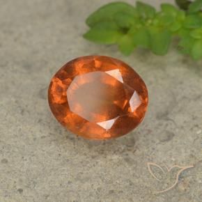 granada hessonita Laranja Profundo Natural 2.07ct, oval, VS-SI