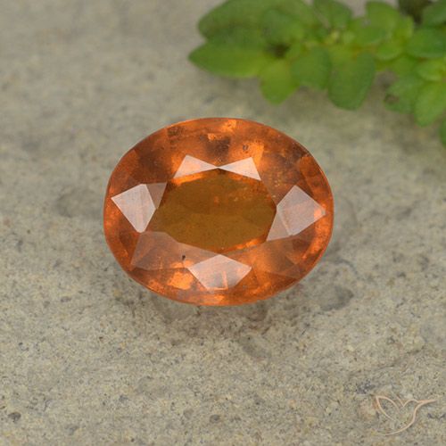 2.05ct Natural Laranja Profundo granada hessonita, oval, VS-SI