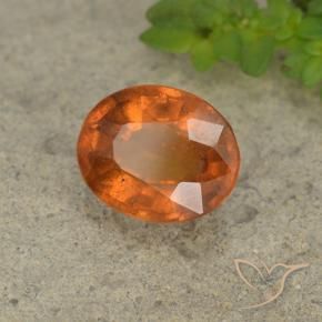 granada hessonita Laranja Profundo Natural 2.05ct, oval, VS-SI