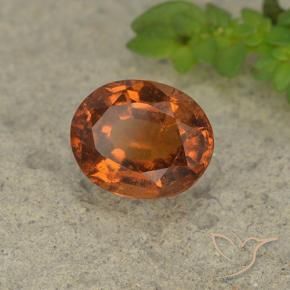 granada hessonita Laranja Profundo Natural 2.12ct, oval, VS-SI
