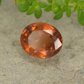 granada hessonita Laranja Profundo Natural 1.89ct, oval, VS-SI