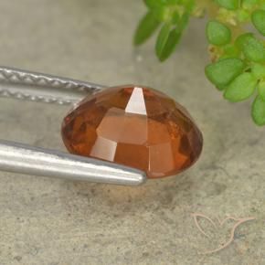 granada hessonita Laranja Profundo Natural 2.20ct, oval, VS-SI