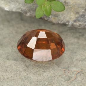 granada hessonita Laranja Profundo Natural 2.08ct, oval, VS