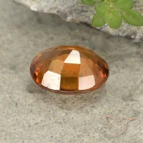 granada hessonita Laranja médio-escuro Natural 1.81ct, oval, VS