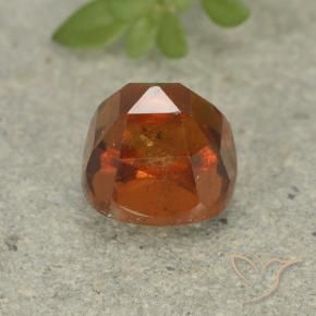 granada hessonita Laranja Médio Natural 1.83ct, Almofada, VS-SI