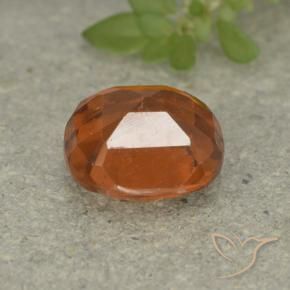 granada hessonita Laranja Profundo Natural 1.80ct, Almofada, VS-SI