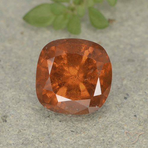 1.74ct Natural Laranja Médio granada hessonita, Almofada, VS-SI