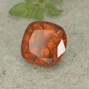 granada hessonita Laranja Médio Natural 1.74ct, Almofada, VS-SI