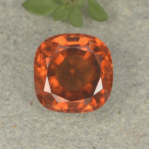 1.91ct Natural Laranja Profundo granada hessonita, Almofada, VS