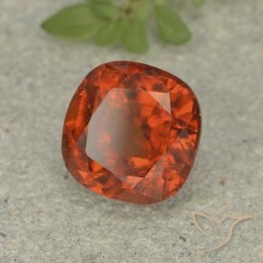 granada hessonita Laranja escuro Natural 1.92ct, Almofada, VS-SI