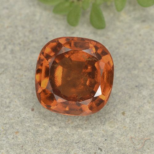 1.80ct Natural Laranja Médio granada hessonita, Almofada, VS-SI