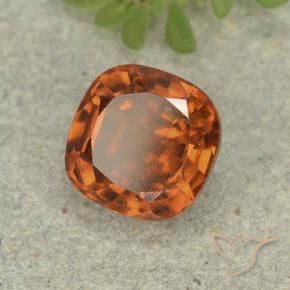 granada hessonita Laranja Médio Natural 1.80ct, Almofada, VS-SI