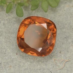 granada hessonita Laranja médio-escuro Natural 1.94ct, Almofada, VS