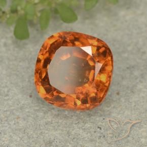 granada hessonita Laranja amarelado Natural 1.88ct, Almofada, VS-SI