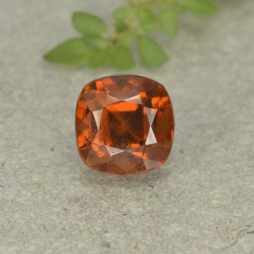 1.92ct Natural Laranja Médio granada hessonita, Almofada, VS