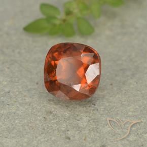 granada hessonita Laranja Médio Natural 1.92ct, Almofada, VS