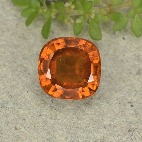 1.78ct Natural Laranja Médio granada hessonita, Almofada, VVS-VS