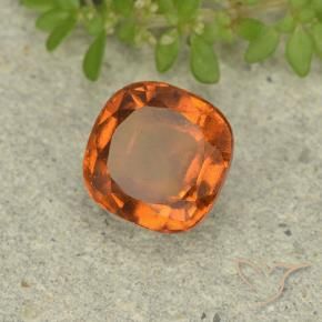 granada hessonita Laranja Médio Natural 1.78ct, Almofada, VVS-VS
