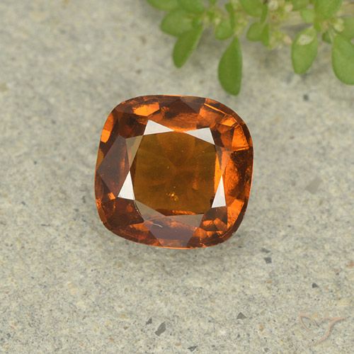 1.60ct Natural Laranja Profundo granada hessonita, Almofada, VS