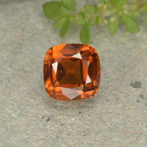 1.90ct Natural Laranja Profundo granada hessonita, Almofada, VVS-VS