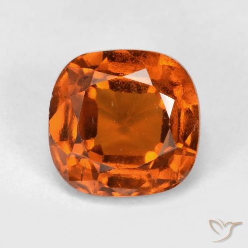 1.94ct Natural fogo laranja granada hessonita, Almofada, VS