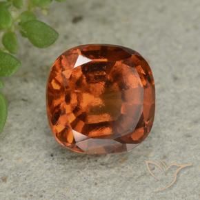 granada hessonita Laranja Médio Natural 1.94ct, Almofada, VS
