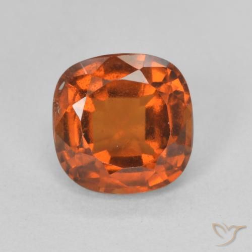 1.93ct Natural laranja avermelhado granada hessonita, Almofada, VS