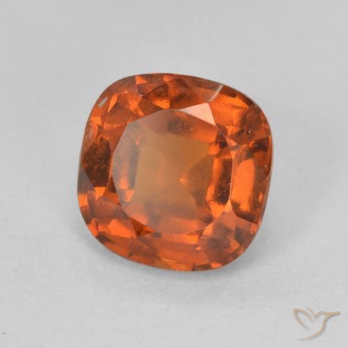 granada hessonita laranja avermelhado Natural 1.93ct, Almofada, VS