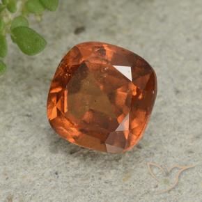 granada hessonita Laranja médio-escuro Natural 1.92ct, Almofada, VS