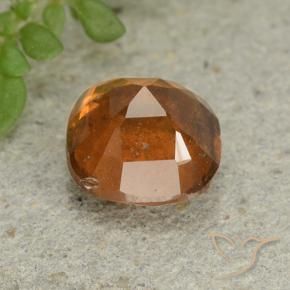 granada hessonita Laranja Profundo Natural 1.88ct, Almofada, VS-SI