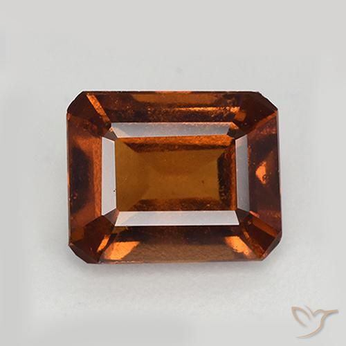 2.33ct Natural Laranja Profundo granada hessonita, Corte Esmeralda, VS