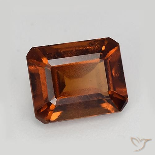 granada hessonita Laranja Profundo Natural 2.33ct, Corte Octógono / Esmeralda, VS