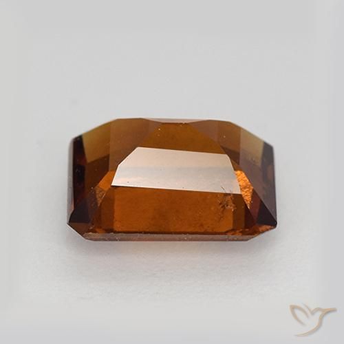 granada hessonita Laranja Profundo Natural 2.33ct, Corte Octógono / Esmeralda, VS