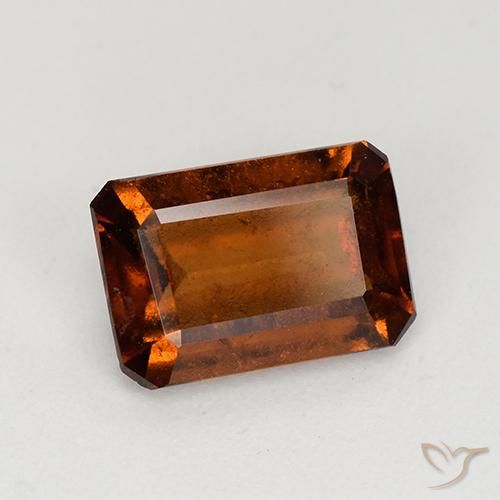 granada hessonita Laranja Profundo Natural 1.92ct, Corte Octógono / Esmeralda, VS