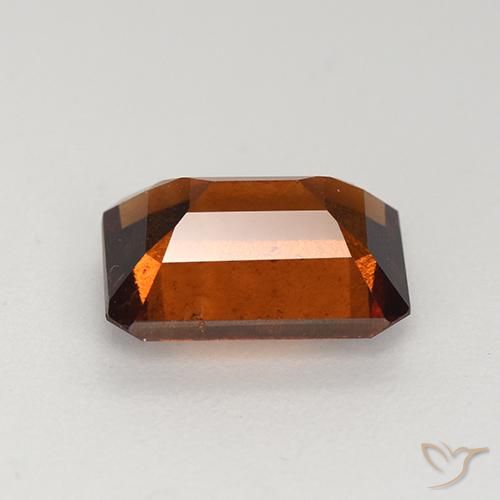 granada hessonita Laranja Profundo Natural 2.56ct, Corte Octógono / Esmeralda, VS