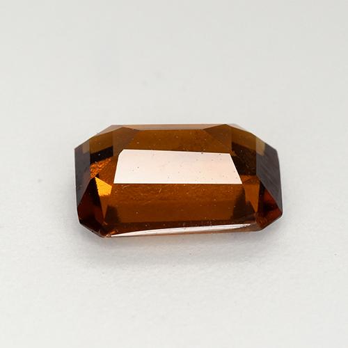 Granada hessonita laranja natural 2,23ct, corte esmeralda, VVS-VS