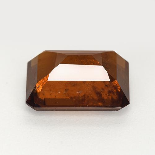 Granada Hessonita Laranja Profundo Natural 4.33ct, Corte Esmeralda, VS-SI