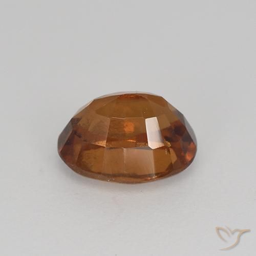 granada hessonita laranja avermelhado Natural 1.52ct, oval, VS