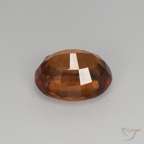 granada hessonita Castanho Canela Profundo Natural 1.37ct, oval, VS