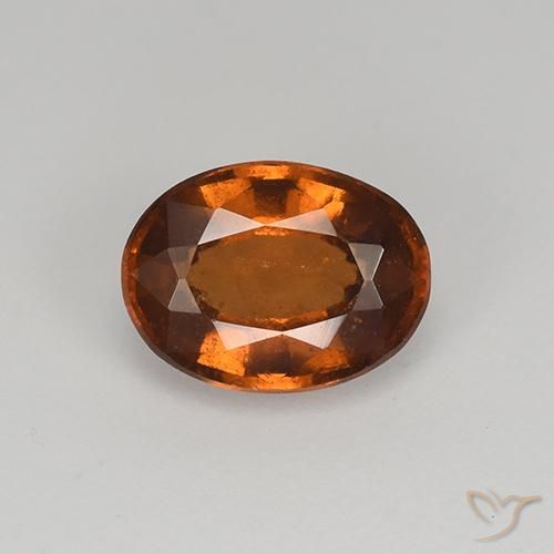 1.60ct Natural Gingerbread Marrom granada hessonita, oval, VS