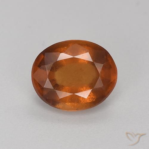 1.91ct Natural Laranja escuro granada hessonita, oval, VS-SI