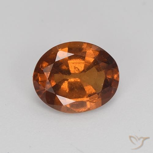 2.21ct Natural Gingerbread Marrom granada hessonita, oval, VS-SI