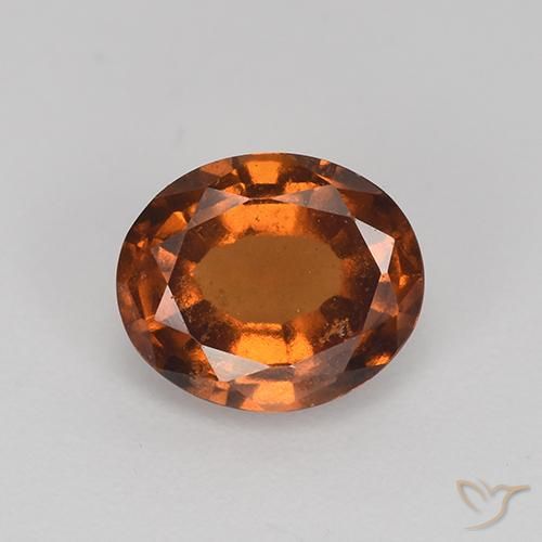 1.86ct Natural Marrom alaranjado granada hessonita, oval, VS-SI