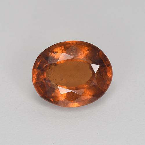 Granada hessonita marrom natural 2,26ct, corte oval, VS-SI