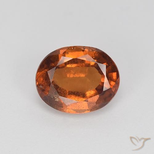 Granada hessonita marrom natural 2,20ct, corte oval, VS-SI